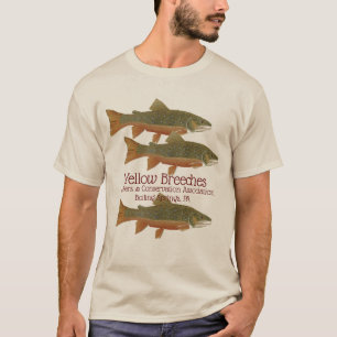 T-shirt de truite de ruisseau de YBAC