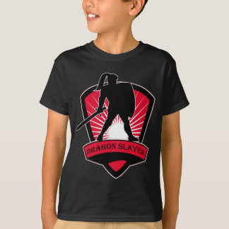 T-shirt de tueur de dragon de chevalier