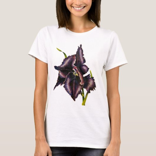 T-shirt de tulipe de perroquet (Devant)