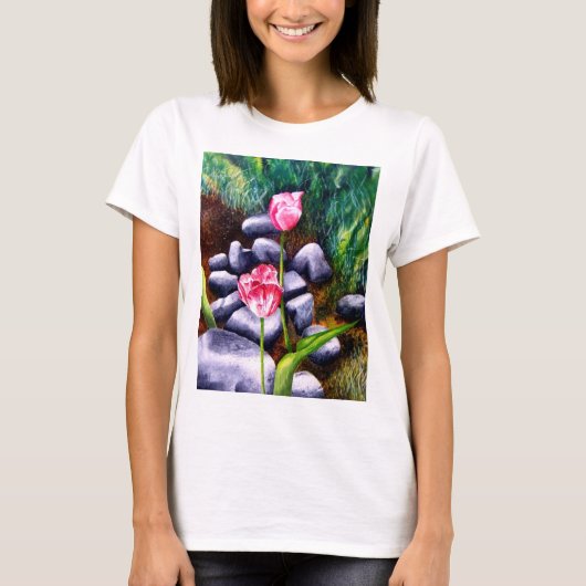 T-shirt de tulipes (Devant)