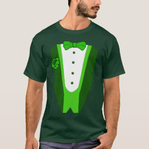 T-shirt de tux du jour de St Patrick