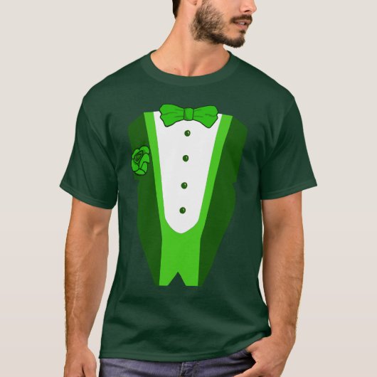 T-shirt de tux du jour de St Patrick (Devant)