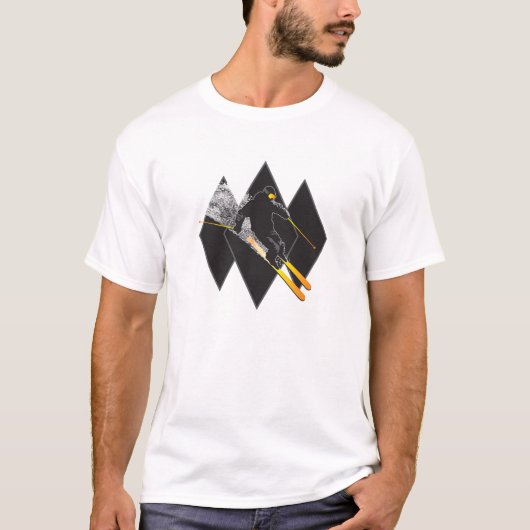 T-shirt de type de diamant noir (Devant)
