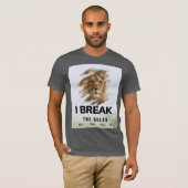 T-shirt de typographie audacieuse et confiante (Devant entier)