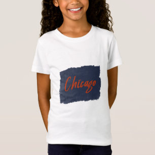 T-Shirt de typographie manuscrite de Chicago