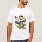 T-shirt de typographie Mardi Gras (Devant)