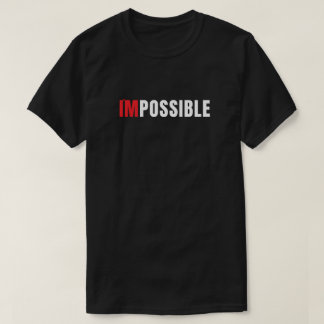 T-Shirt de typographie minimaliste Modern I'm Poss