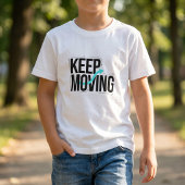 T-shirt de typographie motivationnel « Continuez à
