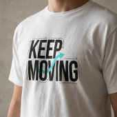 T-shirt de typographie motivationnel « Continuez à