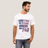 T-shirt de typographie United We Stand (Devant entier)