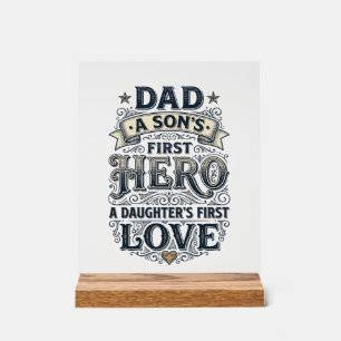 T-shirt de typographie vintage sur l'amour père fi