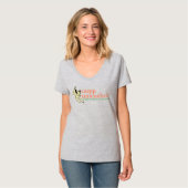 T-shirt de V-Cou, femmes (Devant entier)