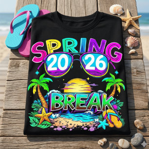 T-Shirt de vacances à la plage Retro Spring Break