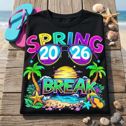 T-Shirt de vacances à la plage Retro Spring Break 
