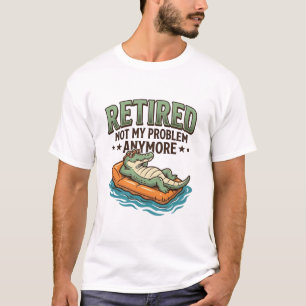 T-shirt de vacances d'alligator pas mon problème à
