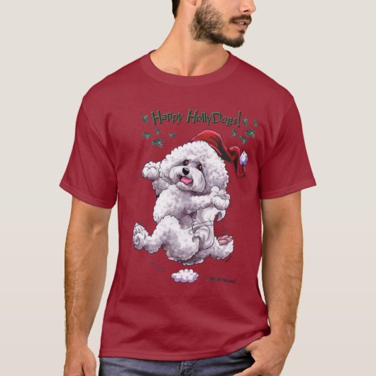T-shirt de vacances de Bichon Frise (Devant)