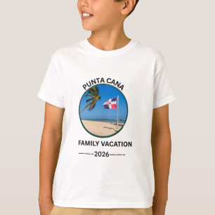 T-shirt de vacances en famille à Punta Cana Républ
