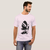T-shirt de vacances OEuf de Pâques noir éclaboussu (Devant entier)