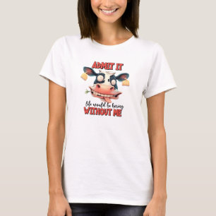 T-shirt de vache drôle