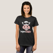 T-shirt de vache drôle de jeu de mots (Devant entier)