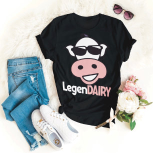 T-shirt de vache drôle de jeu de mots