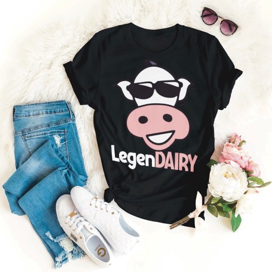 T-shirt de vache drôle de jeu de mots