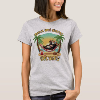 T-shirt de vache "Ne soyez pas sucré, soyez salé"