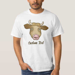 T-shirt de vache surpris
