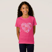 T-shirt de Valentine Heart Girl (Devant entier)