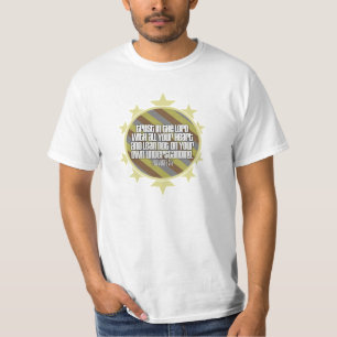 T-shirt de valeur de 3:5 de proverbes (or)