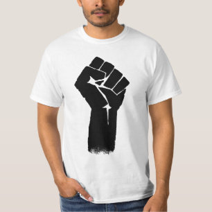 T-shirt de valeur de poing des syndicats