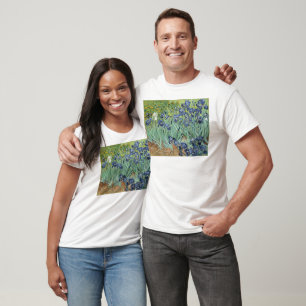 T-shirt De Van Gogh toujours la vie : Vase avec des iris