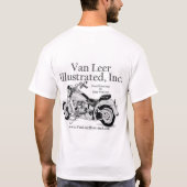 T-shirt de Van Leer Illustrated - vélo (Dos)