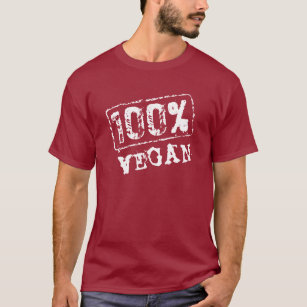 T-shirt de végétalien de 100 pour cent