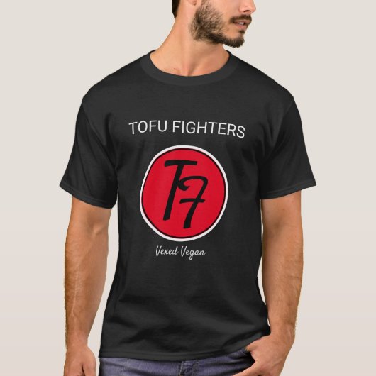 T-SHIRT DE VÉGÉTALIEN DE COMBATTANTS DE TOFU (Devant)