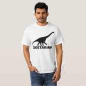 T-shirt de VÉGÉTARIEN de dinosaure (Devant entier)