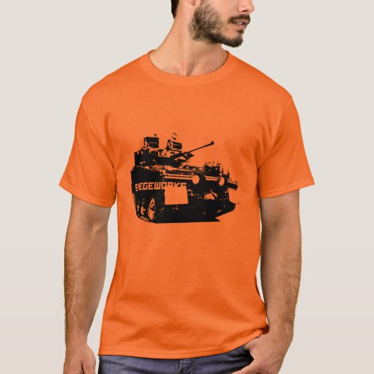 T-shirt de véhicule de combat de guerrier (Devant)