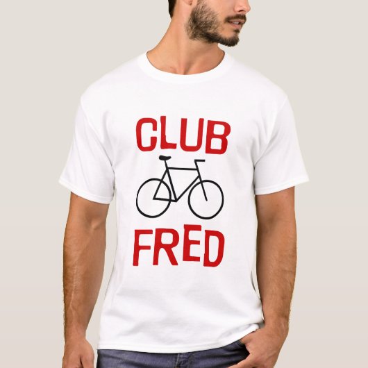 T-shirt de vélo de Fred de club (Devant)
