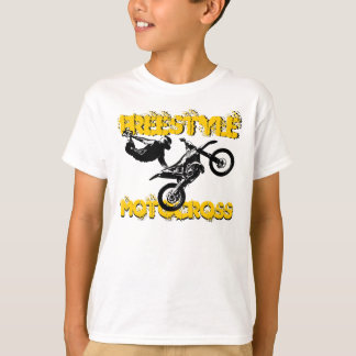 T-shirt de vélo de saleté de garçons