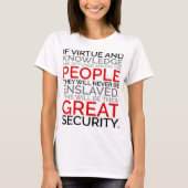 T-shirt de vertu et de connaissance (Devant)