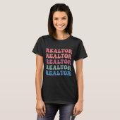 T-shirt De Vibes rétro à Estates modernes : Realtor Super (Devant entier)