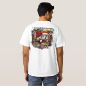 T-shirt de vinyle d'élément de course (Dos entier)