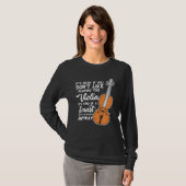 T-shirt de violon - jeu futé drôle de violon de (Devant entier)