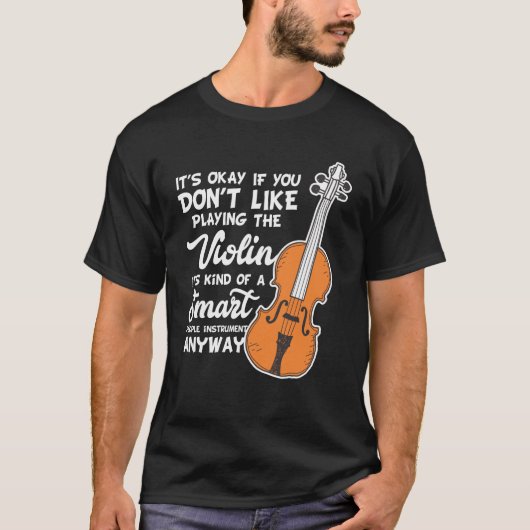 T-shirt de violon - jeu futé drôle de violon de (Devant)