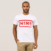 T-shirt de virus de grippe des porcs H1N1 (Devant entier)