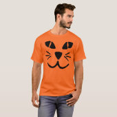 T-shirt de visage de citrouille de Chat-o-Lanterne (Devant entier)