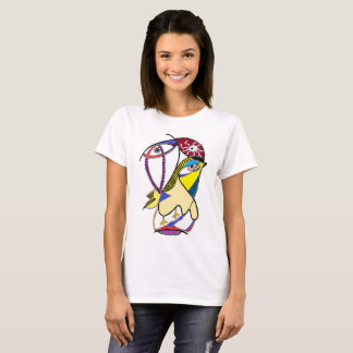 T-shirt "de visage d'oiseau" de Madame