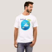 T-shirt de voilier et de tortue (Devant entier)