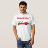 T-shirt de voiture de père Noël (Devant entier)