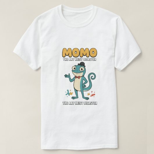 T-shirt de vol de musée de chat de dessin animé dr (Design devant)